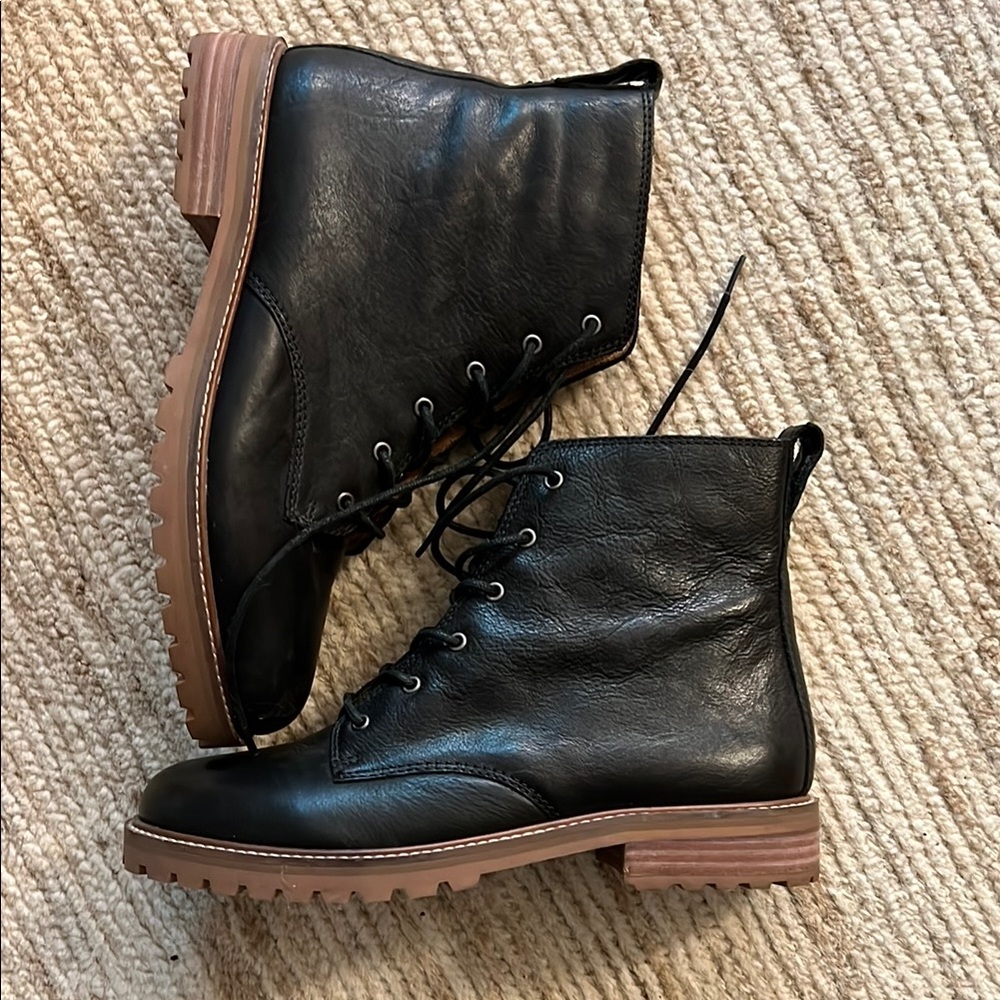 Madewell Black Leather Women's Boots 8.5 Never Worn!!